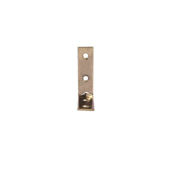 Prosource Corner Brace, 2 in L, 2 in W, 5/8 in H, Steel, Bright Brass, 1.8 mm Thick Material - CB-S02-C4PS