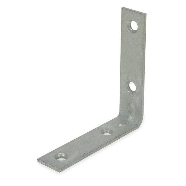 Zoro Select Corner Brace, Steel, 1/2 Wx5/8 In L, PK2 - 1WDE1
