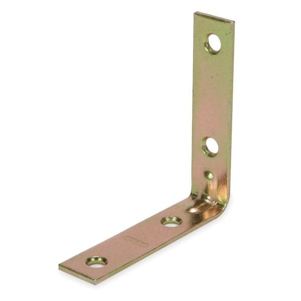 Zoro Select Corner Brace, Steel, 5/8 Wx2 In L, PK2 - 1WDF6