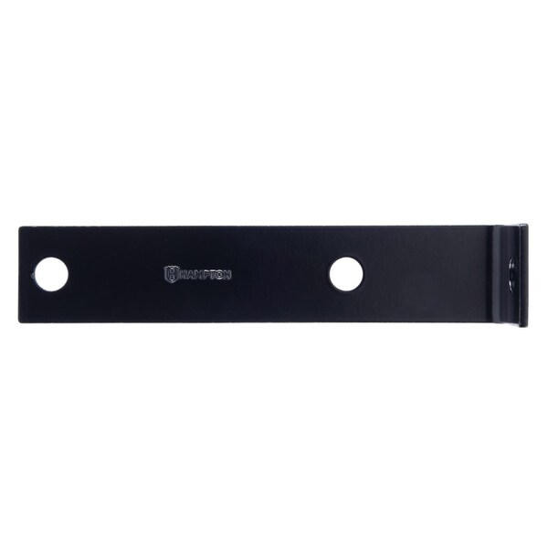 Hampton Hampton 1.5 in. H X 7.5 in. W X 1/8 in. D Black Steel Inside/Outside Corner Brace - 02-3405-313