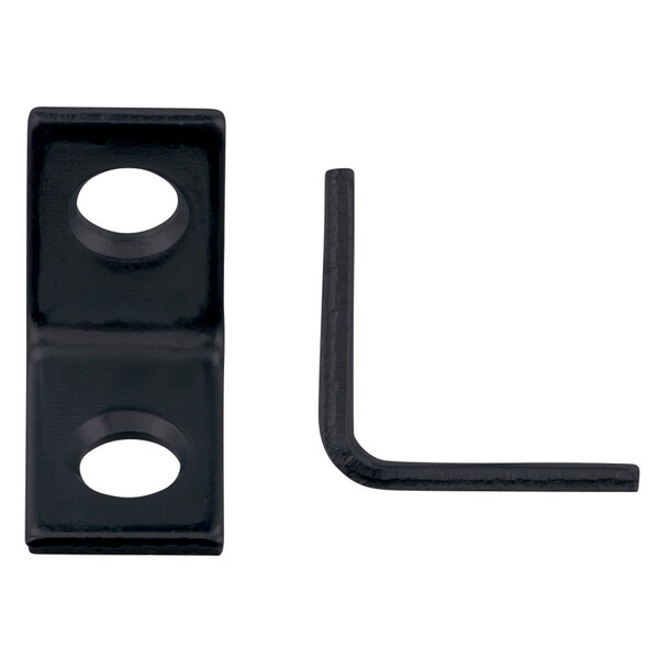 Hampton Hampton 3/4 in. H X 3/4 in. W Black Steel Inside L Corner Brace - 01-3404-207
