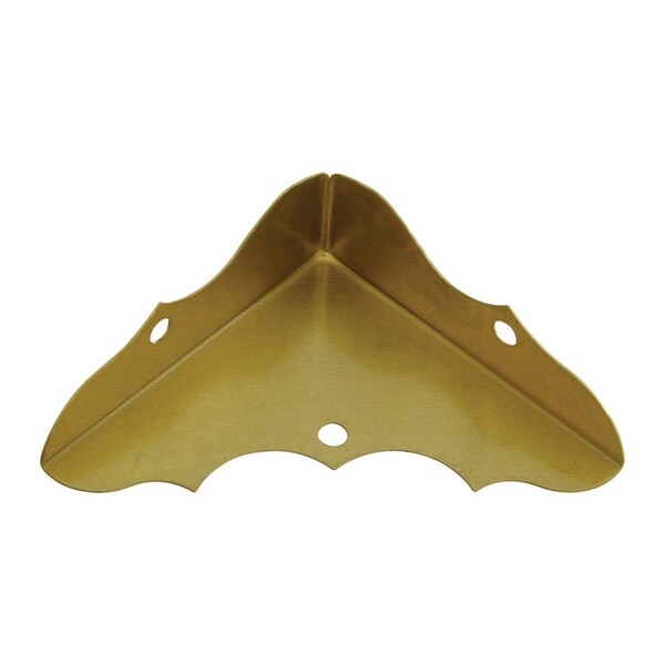 National Hardware National Hardware 5/8 in. H X 1-3/4 in. W X 0.02 in. D Brass-Plated Solid Brass Inside Decorative Co - N213-447