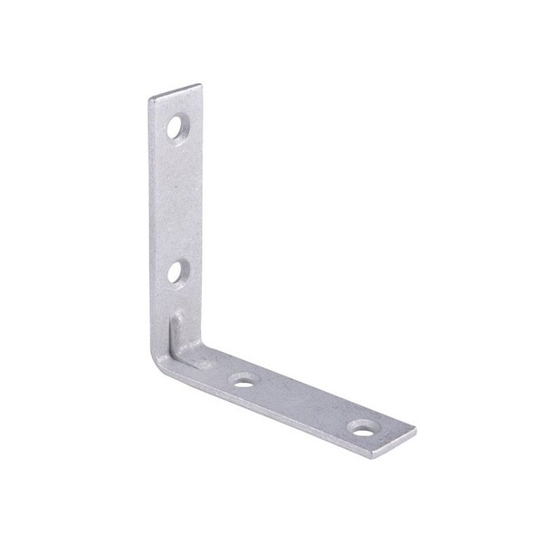 Prosource Corner Brace, 3 in L, 3 in W, 3/4 in H, Galvanized Steel, Galvanized, 2.6 mm Thick Material - CB-G03-C4PS