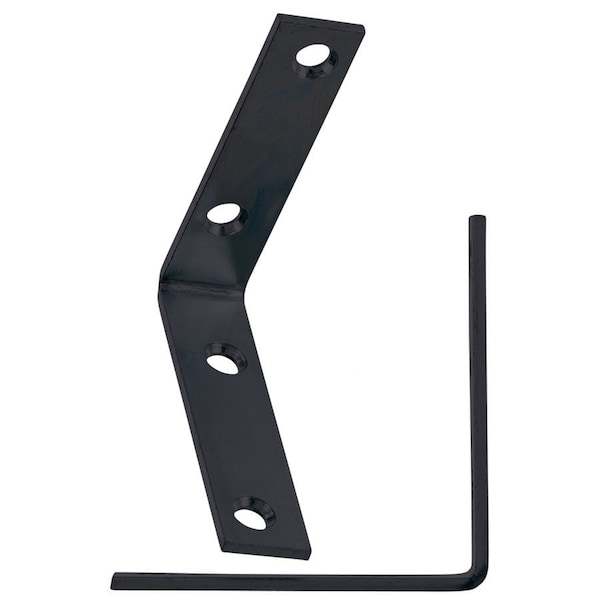 Hampton Hampton 3 in. H X 3/4 in. W X 3 in. D Black Steel Inside L Corner Brace - 01-3404-257