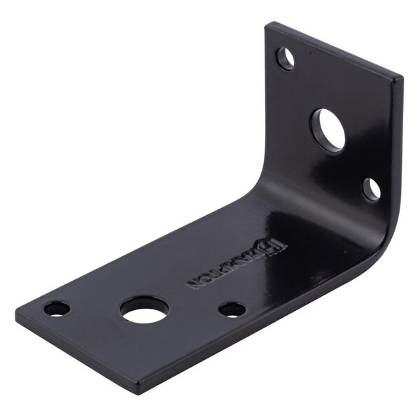 Hampton Hampton 1.5 in. H X 1.67 in. W X 1/8 in. D Black Steel Inside/Outside Corner Brace - 02-3405-004