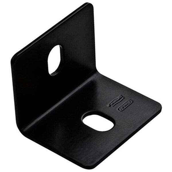 Eat-In N351-496 2.4 x 0.12 in. Black Powder Coated Steel Corner Brace - EA698358