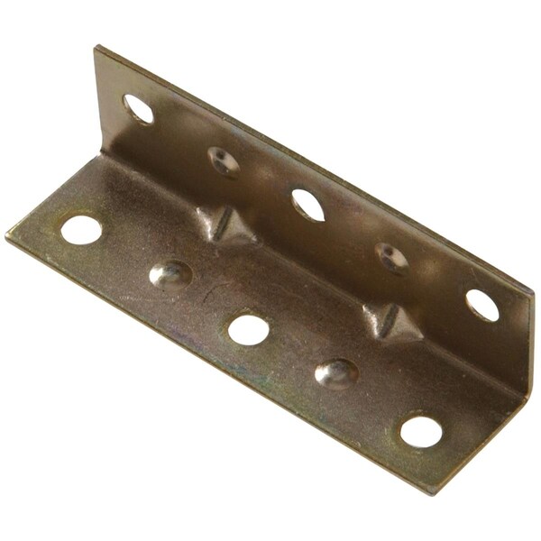 Ornatus Outdoors Carded - Inside Corner Braces, Zinc & Yellow - 3.5 x 0.75 in. - OR3262279