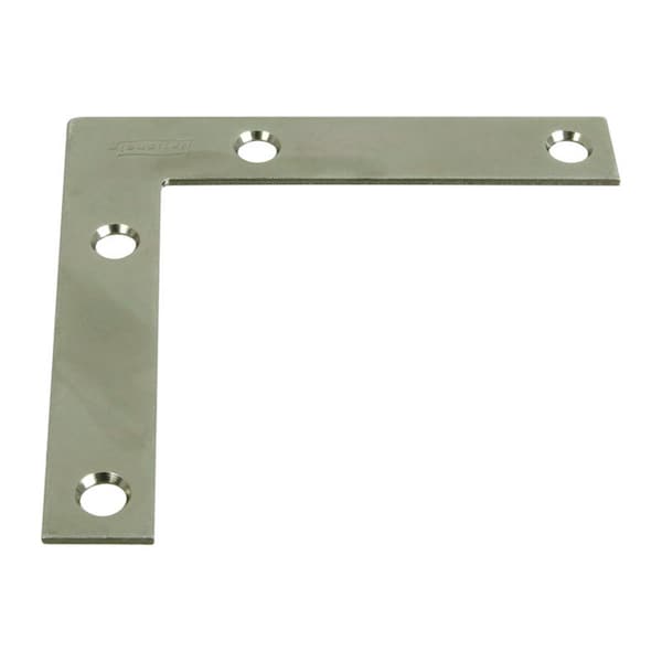 National Mfg Sales 3.5 x 0.62 in. Corner Steel Brace, Zinc Plated - 5703483