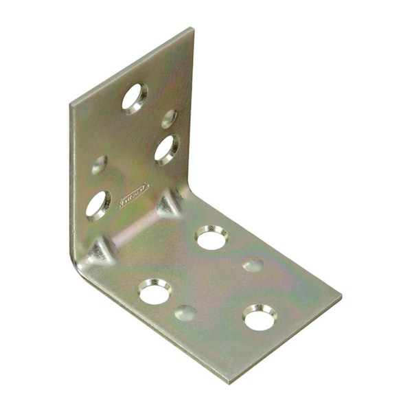National Mfg Sales 2 x 1.5 in. Inside Corner Steel Brace, Zinc Plated - 5703970