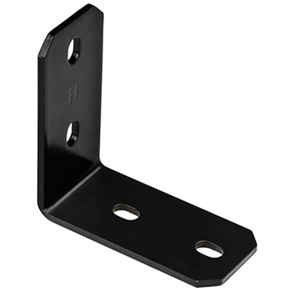 Eat-In N351-501 6.2 in. Black Powder Coated Steel Corner Brace - EA878758