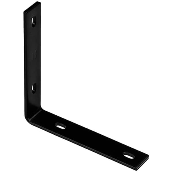 Eat-In N351-467 8.25 in. Black Powder Coated Steel Corner Brace - EA585277