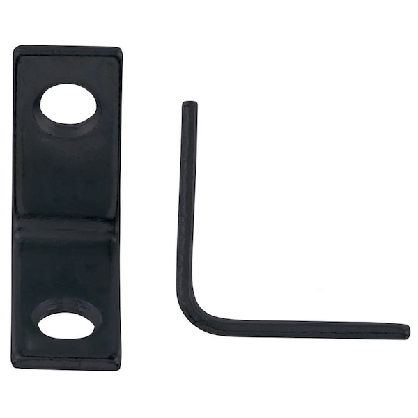Hampton Hampton 1 in. H X 0.75 in. W X 1 in. D Black Steel Inside L Corner Brace - 01-3404-218
