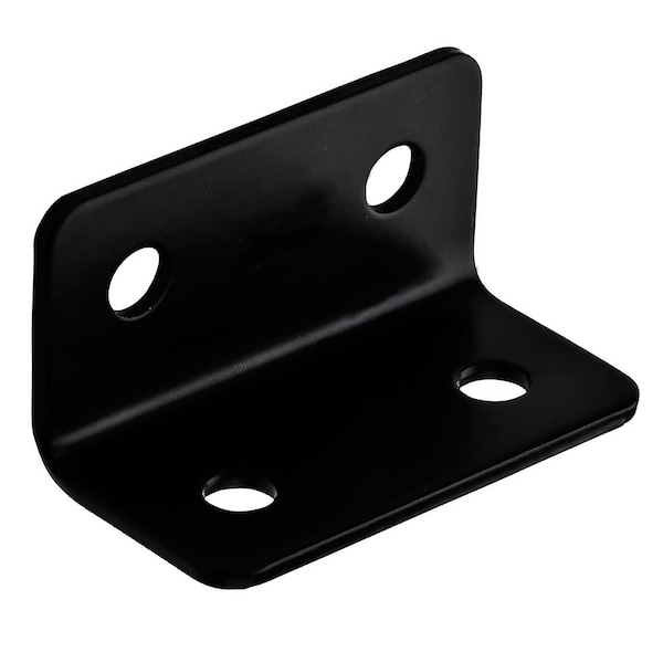 Hampton Products Hampton 1-5/8 in. H X 3 in. W X 1/8 in. D Black Steel Wide Corner Brace - 01-3405-401