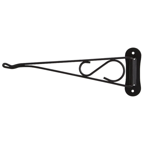 Landscapers Select Swivel Plant Bracket, 10-3/8 L, Steel, Black, Wall Mount Mounting - GB0203L