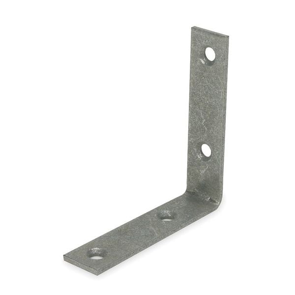 Zoro Select Corner Brace, Steel, 19/32Wx2 1/2 InL, PK2 - 1WDE3