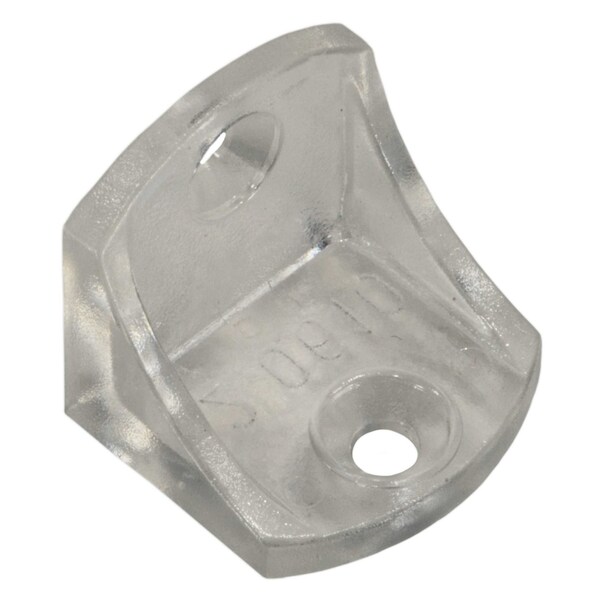 Midwest Fastener 90 Degree x 15/16 x 1 Clear Plastic Angle Braces 4PK - 39446