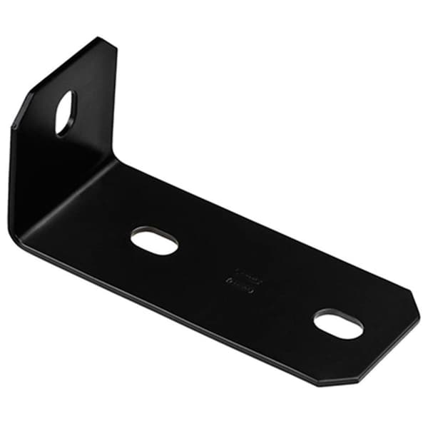 Eat-In N351-498 6.8 in. Black Powder Coated Steel Corner Brace - EA585233