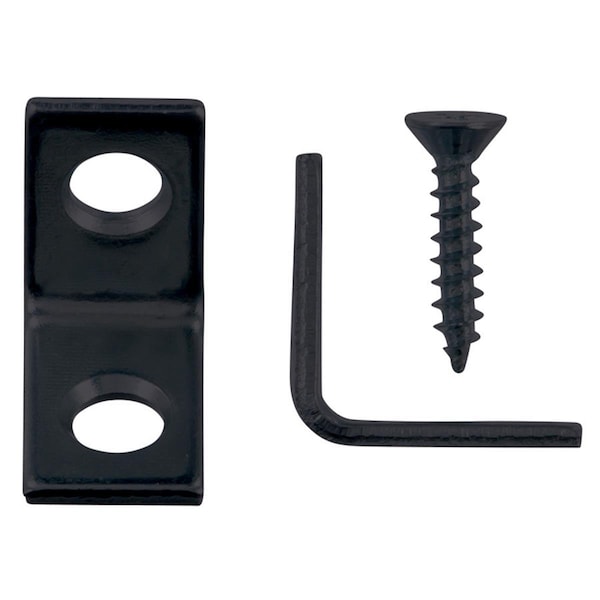 Homepage 0.75 x 0.75 x 0.75 in. Black Steel Inside L Corner Brace, 25PK - HO2738989