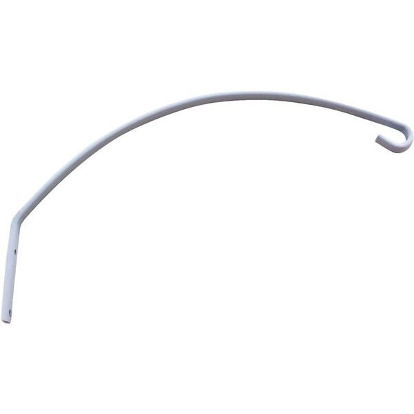 Landscapers Select Planter Bracket, 15-1/4 L, Steel, White, Wall Mount Mounting - GB0153L