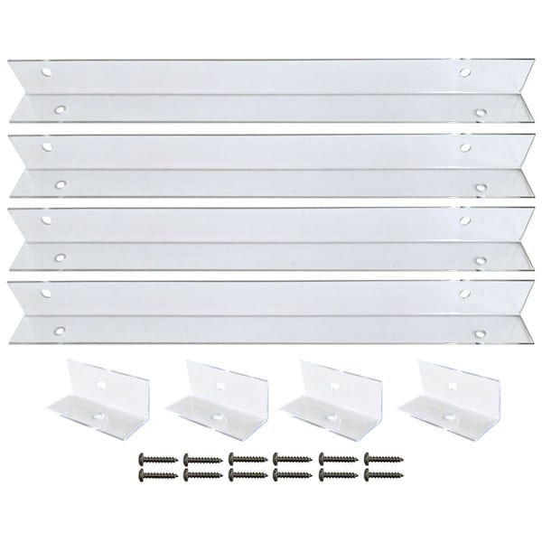 Ekena Millwork For 18" Wide Shutters Mounting Brackets for PVC, Composite & Wood Shutters - SHUTTER-BRACKETS_18