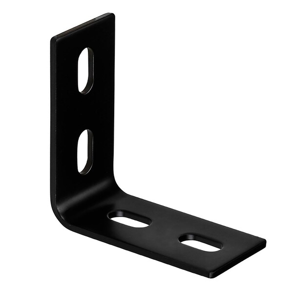 Hampton Products Hampton 3-1/8 in. H X 1-1/2 in. W X 1/8 in. D Black Steel Inside L Corner Brace - 01-3405-010
