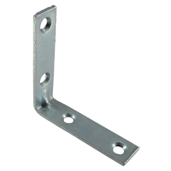Midwest Fastener 90 Degree x 2.5 x 2.5 Zinc Plated Steel Angle Braces 3PK - 39425
