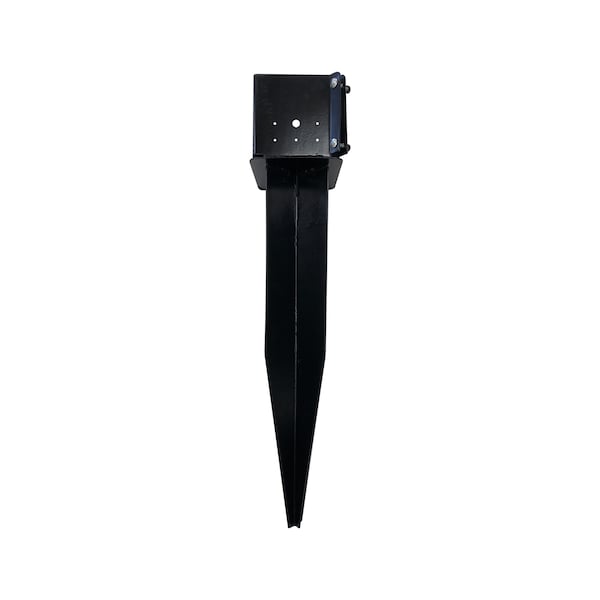 Nuvo Iron Multi-Purpose  6 in.x6 in. Yard and Lawn Spike for In-Ground Post Support - NYS326B