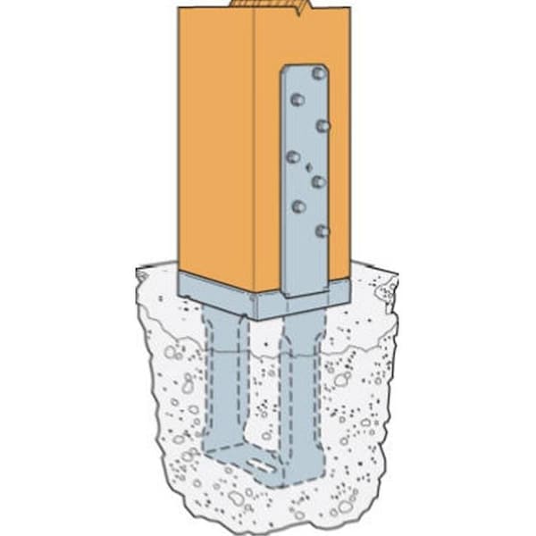 Simpson Strong-Tie Simpson Strong Tie CBSQ66-SDS2-WEST 6 x 6 Standoff Base - 848984