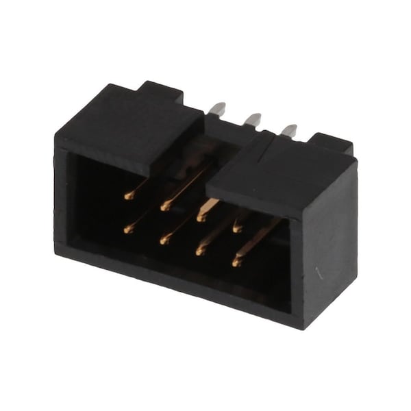 Molex Board Connector, 8 Contact(S), 2 Row(S), Male, Straight, 0.1 Inch Pitch, Solder Terminal, Guide - 702460801