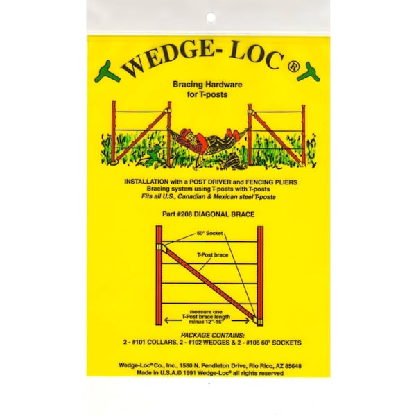 Wedge-Loc Wedge-Loc 2 in. H X 7.5 in. W Aluminum Diagonal  Brace - 208