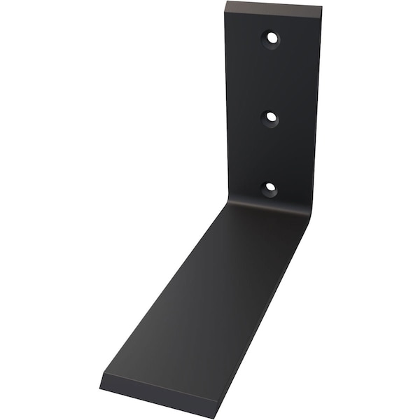 Ekena Millwork Countertop Support Steel Heavy Duty Bracket, Powder Coated Black 2 1/2"W x 8"D x 6"H - BKTM02X08X06CSPBL