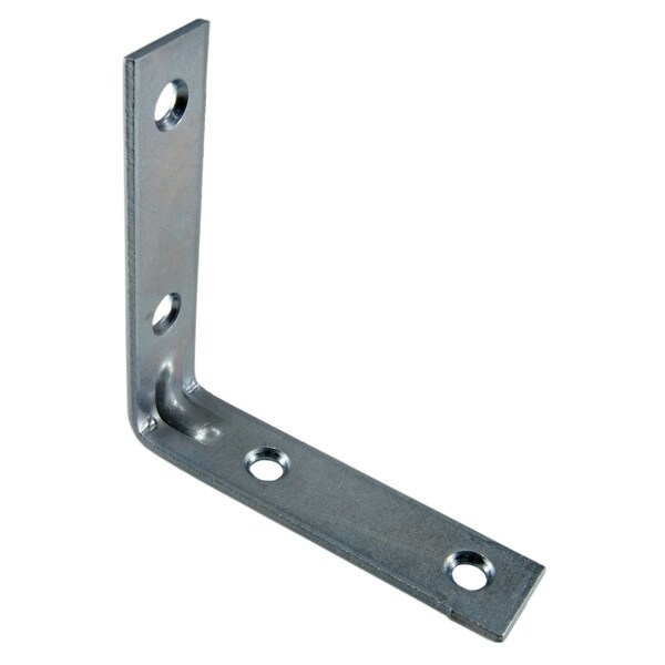 Midwest Fastener 90 Degree x 3 x 3 Zinc Plated Steel Angle Braces 3PK - 39426