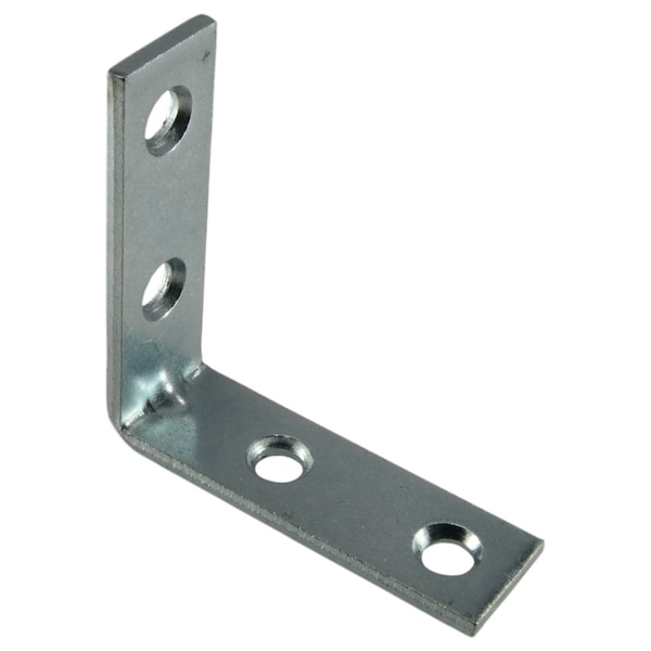 Midwest Fastener 90 Degree x 2 x 2 Zinc Plated Steel Angle Braces 4PK - 39424