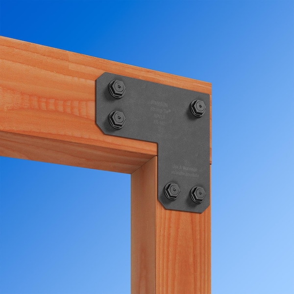 Simpson Strong Tie Simpson Strong-Tie APVA 10.5 in. H X 10.5 in. W X 5 in. D Steel Inside L Strap Brace - APVL6