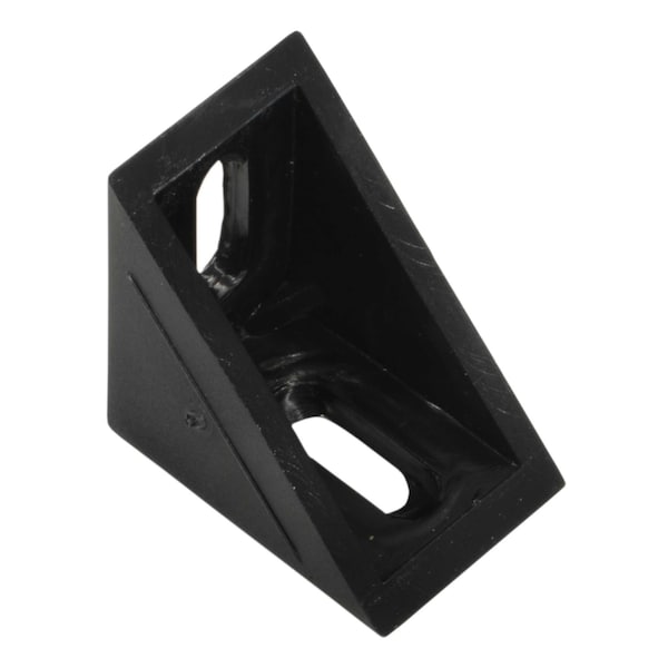 Midwest Fastener 90 Degree x 1 x 1 Black Plastic Mounting Brackets 10PK - 39442