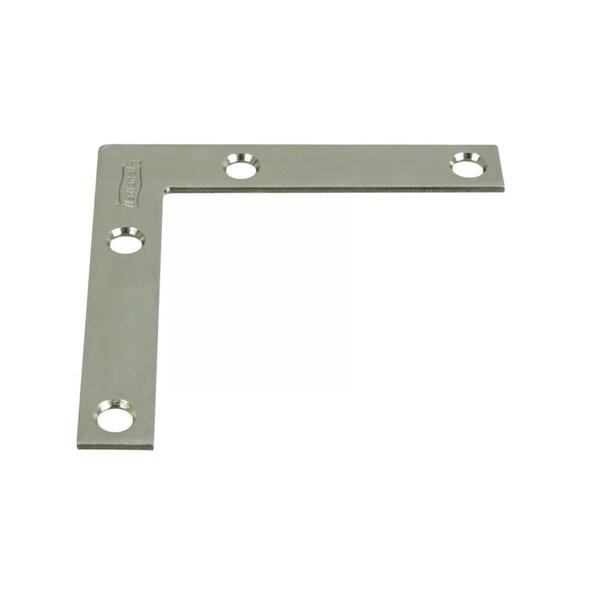 National & Spectrum 3 in. Zinc Corner Brace, 10PK - 110282