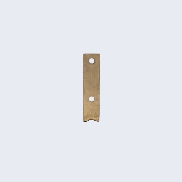 Prosource Corner Brace, 2-1/2 in L, 2-1/2 in W, 5/8 in H, Steel, Bright Brass, 2 mm Thick Material - CB-S025-C4PS