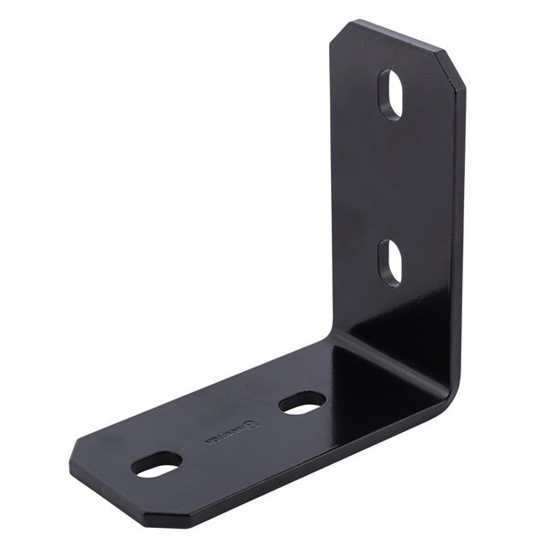 Hampton Hampton 3 in. H X 6.25 in. W X 1/4 in. D Black Steel Inside/Outside Corner Brace - 02-3405-126