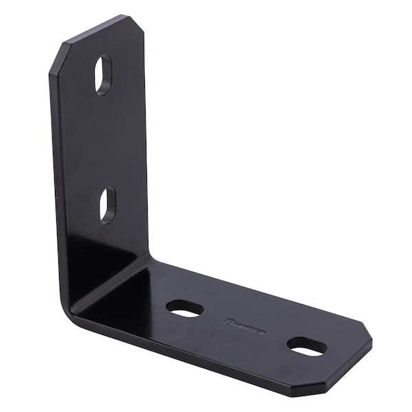 Hampton Hampton 3 in. H X 6.25 in. W X 1/4 in. D Black Steel Inside/Outside Corner Brace - 02-3405-126