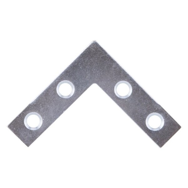 Prosource Corner Brace, 1-1/2 in L, 1-1/2 in W, 1.5 mm Thick, Steel, Silver, Zinc - FC-Z015-01
