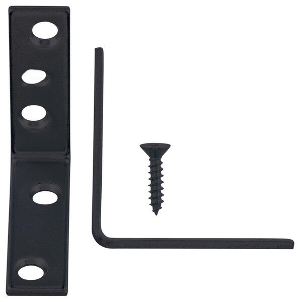 Homepage 2 x 0.62 x 2 in. Black Steel Inside L Corner Brace, 25PK - HO2742649