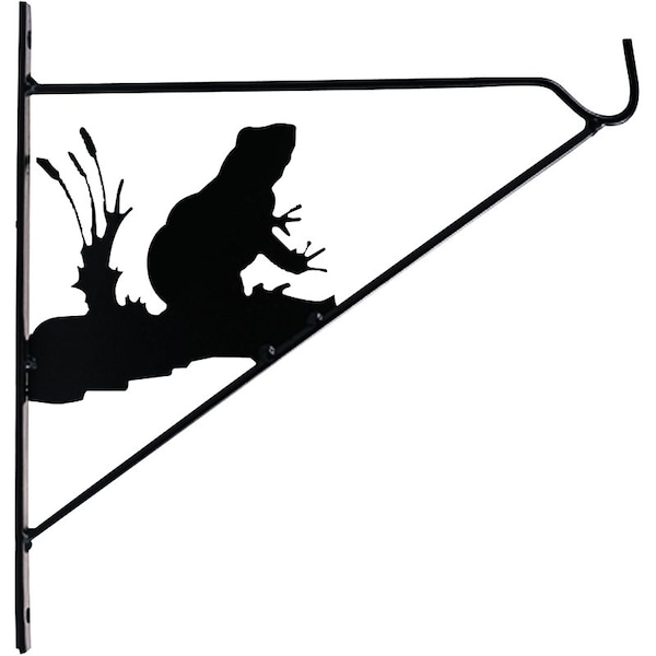 Landscapers Select Plant Bracket, 11 in L, Steel, Matte Black, Wall Mount Mounting - GF-3059