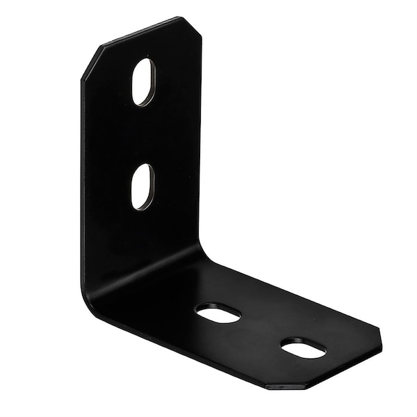 Hampton Products Hampton 4-7/8 in. H X 3 in. W X 1/8 in. D Black Steel Inside L Corner Brace - 01-3405-120