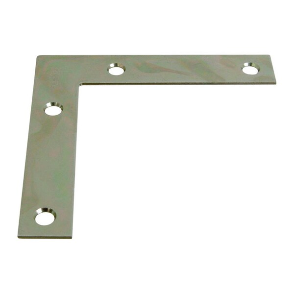 National Mfg Sales 4 x 0.75 in. Corner Steel Brace, Zinc Plated - 5703673