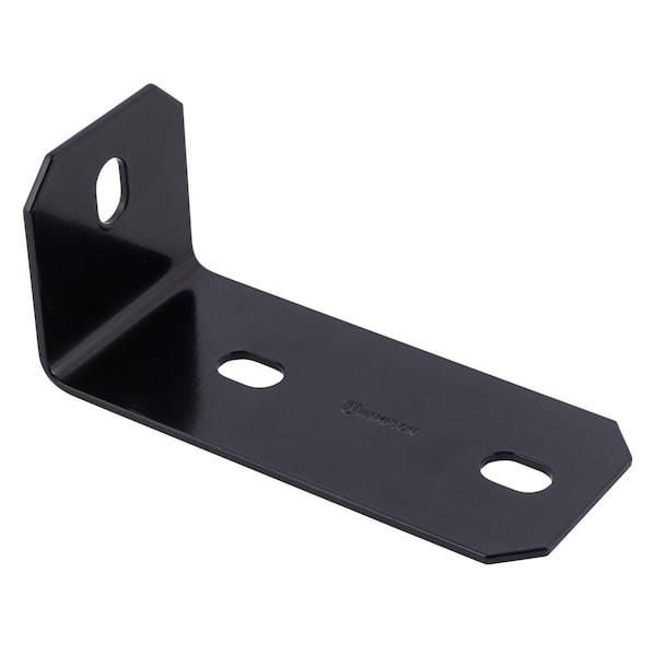Hampton Hampton 6.8 in. H X 3 in. W X 3/16 in. D Black Steel Inside/Outside Corner Brace - 02-3405-327
