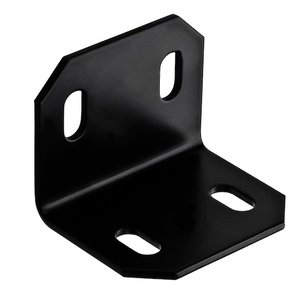 Hampton Products Hampton 2-3/8 in. H X 3 in. W X 1/8 in. D Black Steel Square Corner Brace - 01-3405-205
