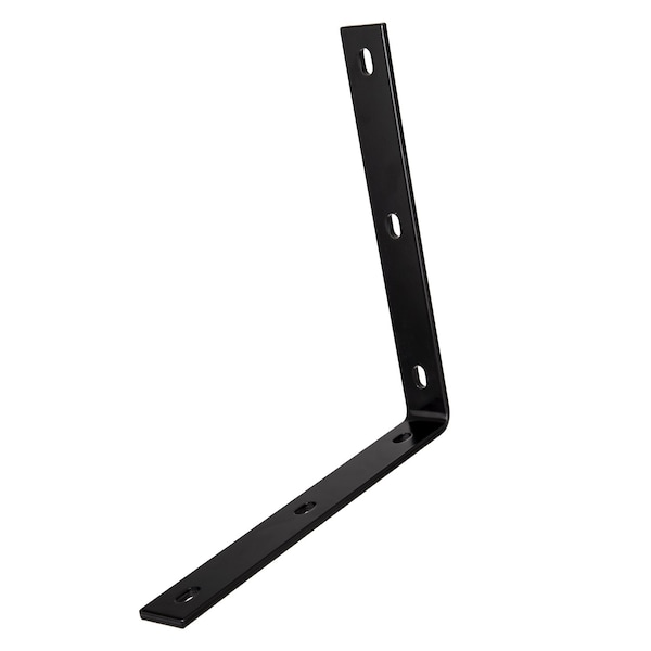 Hampton Hampton 12-1/4 in. H X 1-1/2 in. W X 1/4 in. D Black Steel Inside L Corner Brace - 01-3405-028