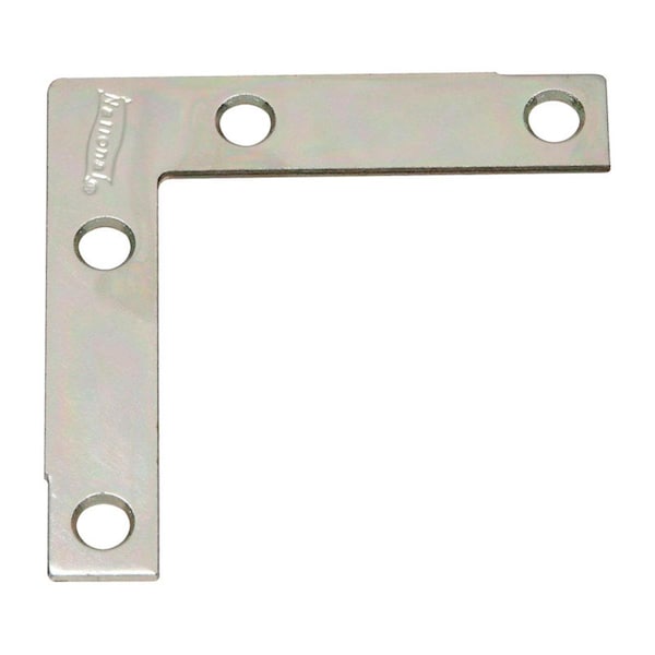 National Mfg Sales 2.5 x 0.5 in. Corner Steel Brace, Zinc Plated - 5703707