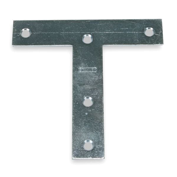 Zoro Select T Plate, Steel, 5 In W - 1WDK6