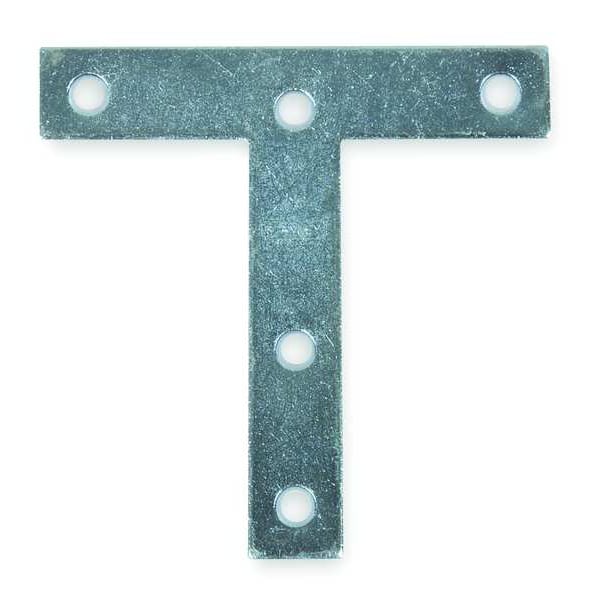 Zoro Select T Plate, Steel, 4 In W - 1WDK5